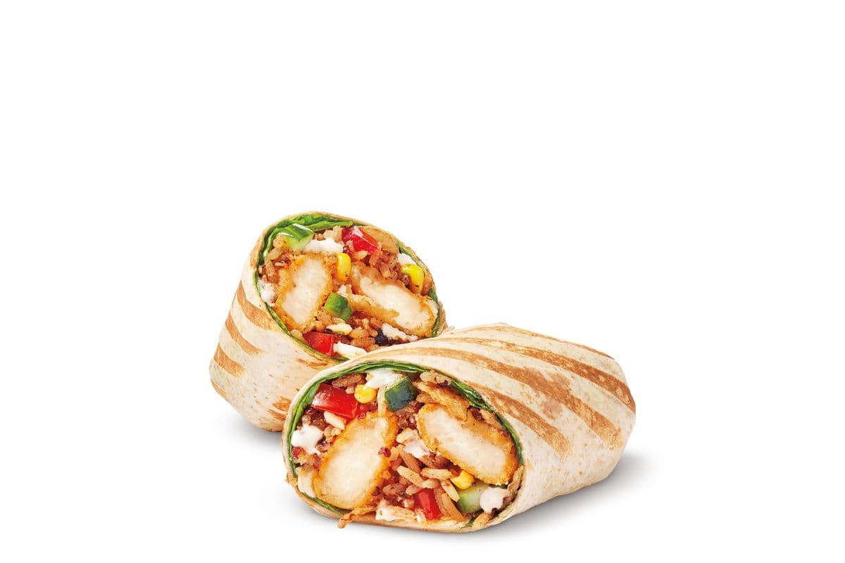 Crispy Cilantro Lime Loaded Wrap w/ Cheese