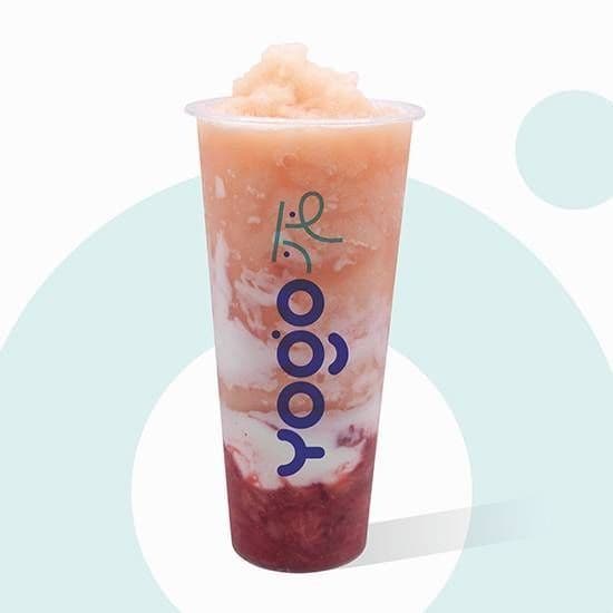Strawberry Peach Teagurt Slush
