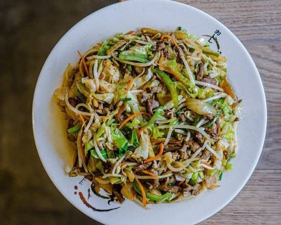 Fried Spicy Cumin Lamb Cold Noodle 孜然羊肉炒凉皮