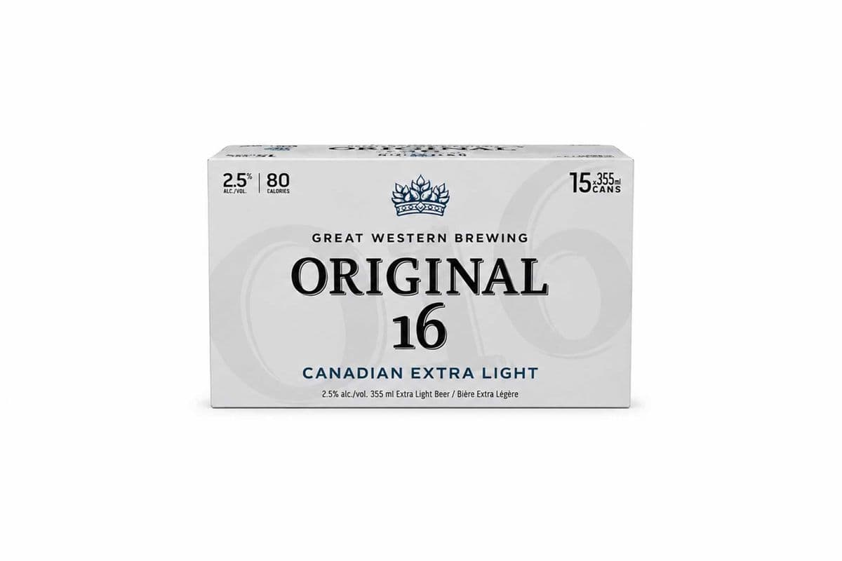 Great Western Original 16 Canadian Extra Light (15 x 355ml Can)