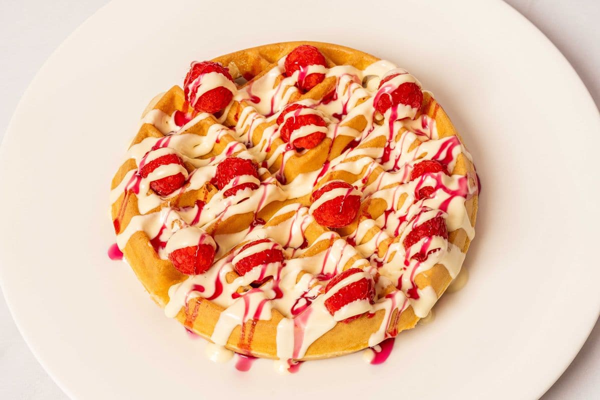 Raspberry Sensation Waffle