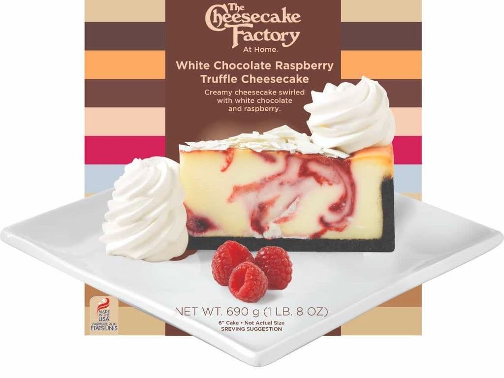 6" White Chocolate Raspberry Truffle Cheesecake