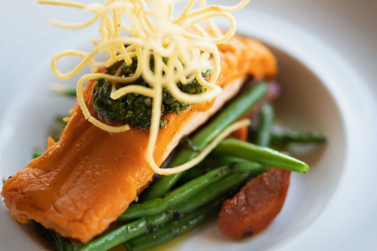 Sweet Potato Crusted Salmon
