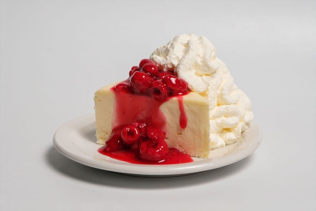 Original Cheesecake with Raspberry Topping