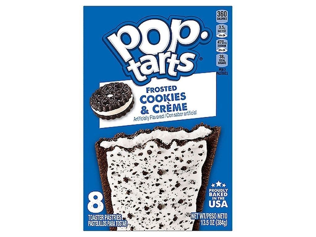 Pop Tarts Frosted Cookies and Cream 8 Pack Creme Filled Pastry
