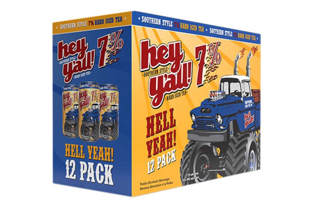Hey Y'all - Hell Yeah! Hard Iced Tea (12 x 355ml can)