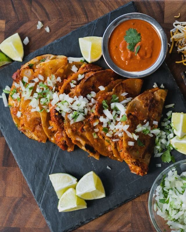3 Butter Chicken Birria-Style Roti-Taco