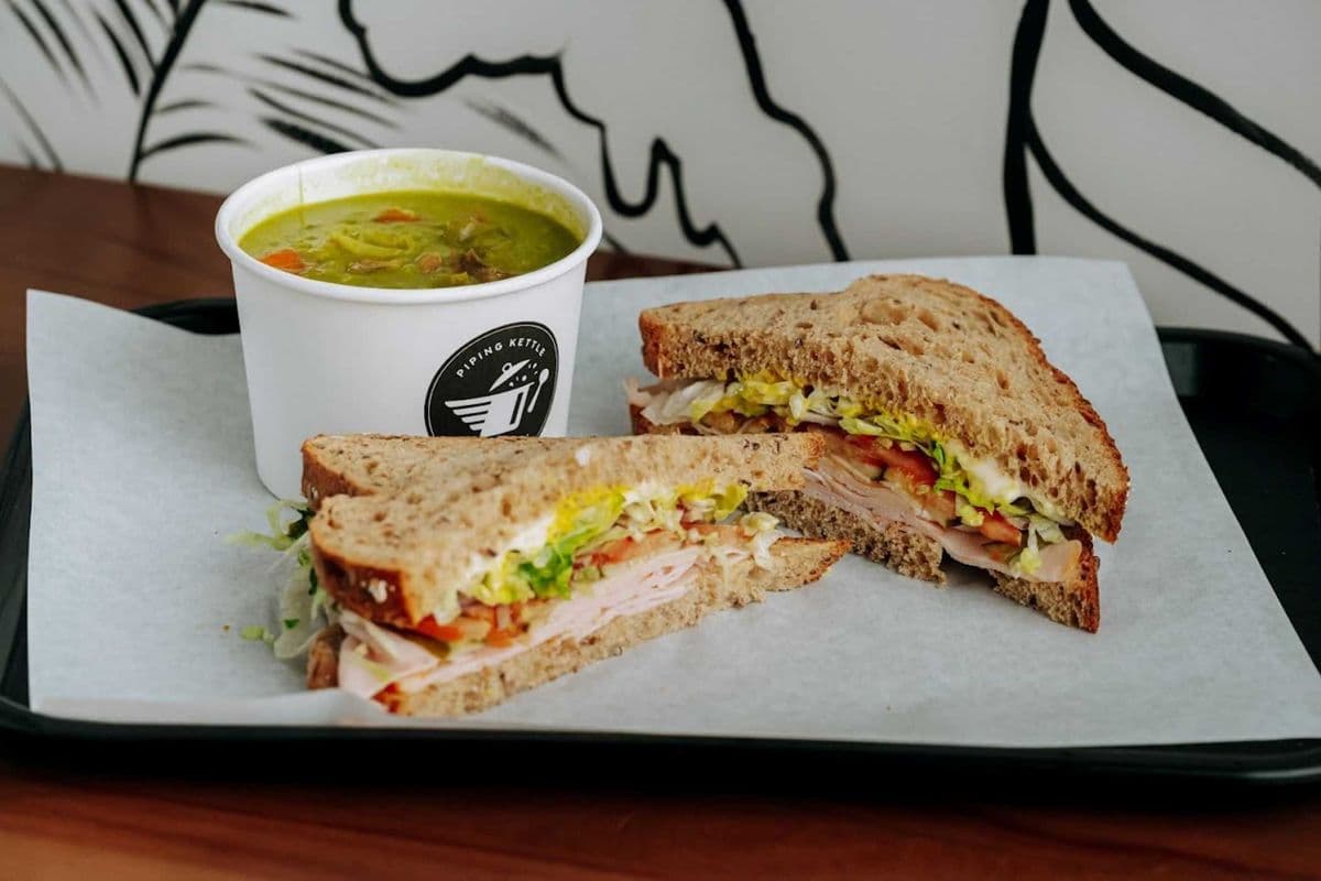 Soup and Large Sandwich