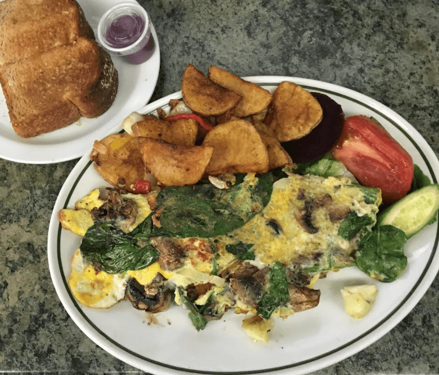 Le végétarien - omelette