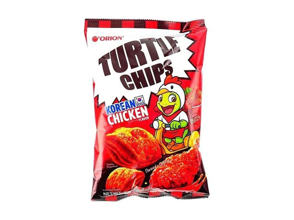 Turtle Chips Korean Sweet and Spicy Chicken Layered Corn Chips 160g Asian Snack