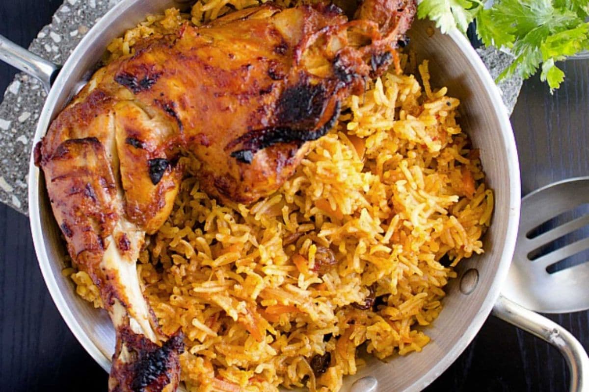 Grilled Chicken on Rice