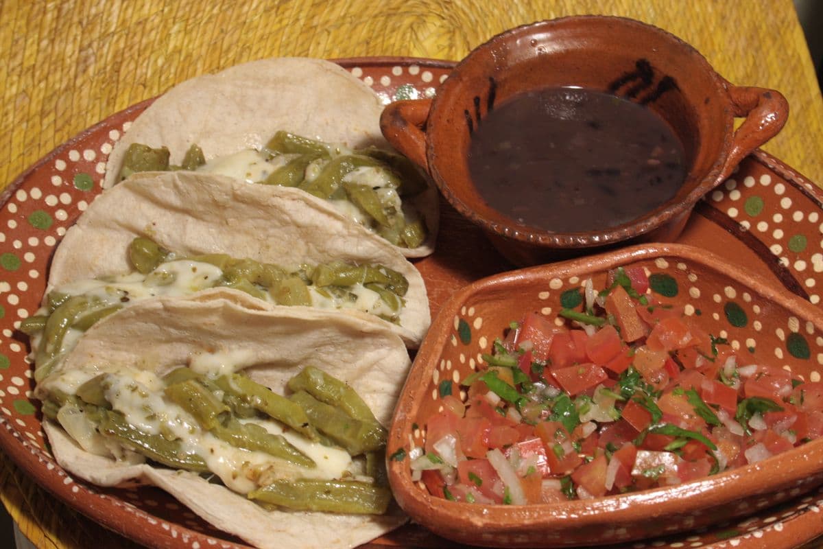 Tacos moelleux aux feuilles de cactus / Cactus Tacos