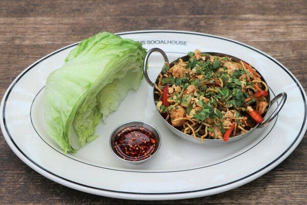 Kung Pao Chicken Lettuce Wraps