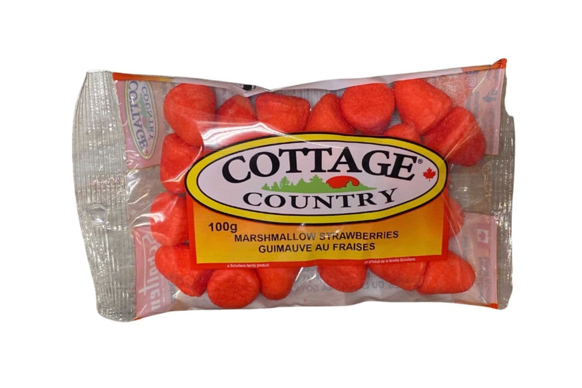 Marshmallow Strawberries / guimauve au fraises ( 100 g)