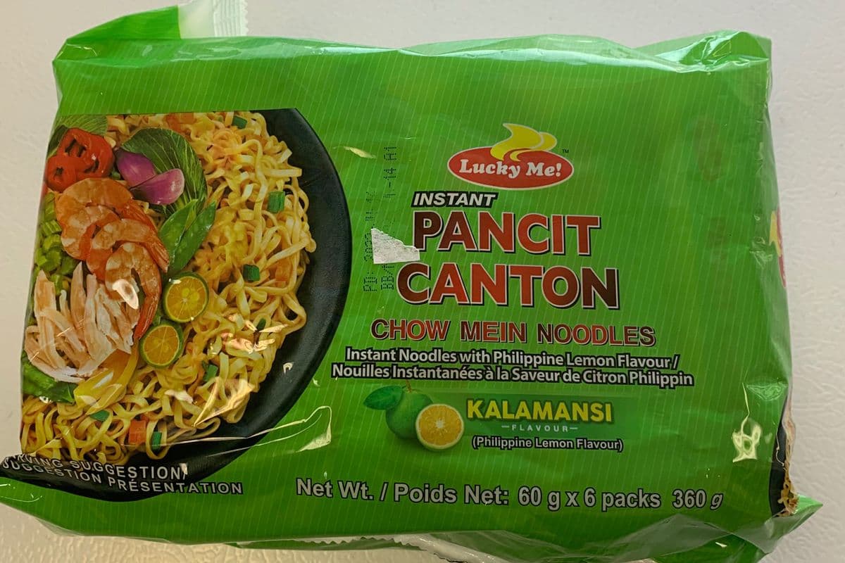 6 pack LuckyMe pancit canton KALAMANSI (6 x 55g)