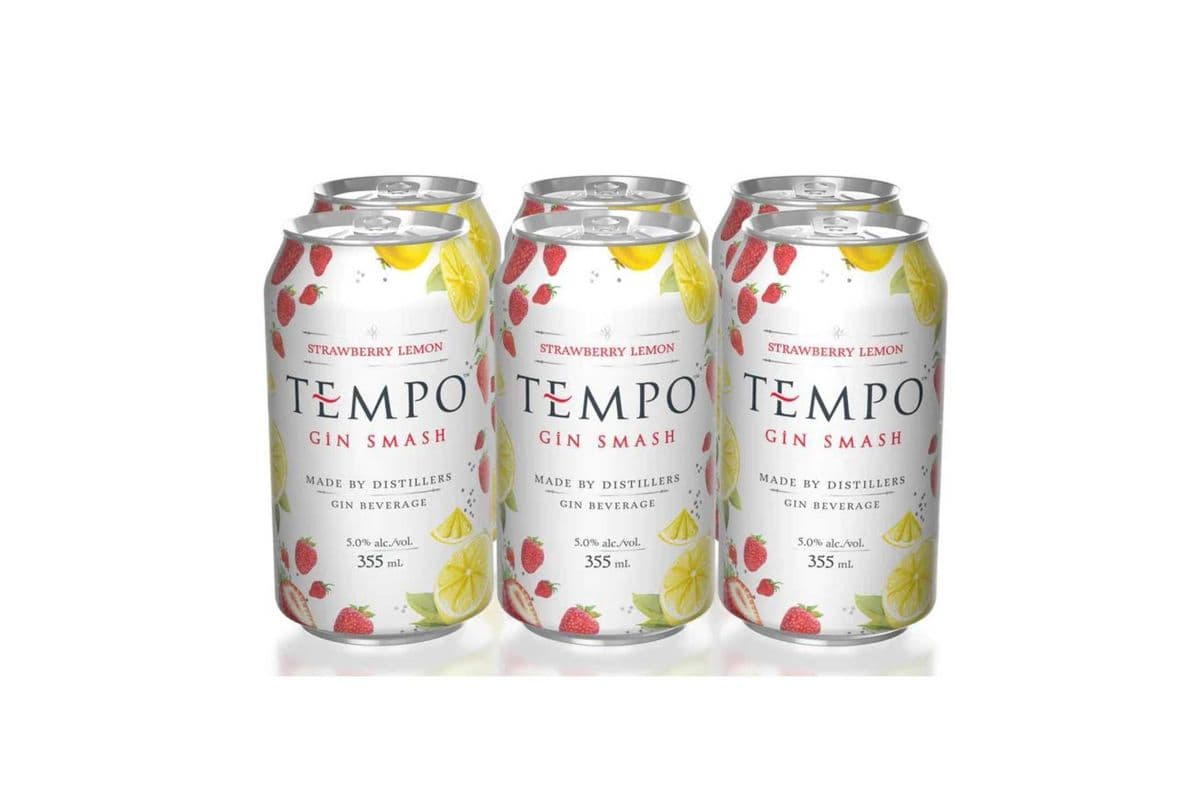 Tempo Gin Smash Strawberry Lemon (6 Cans) (6 x 355ML)