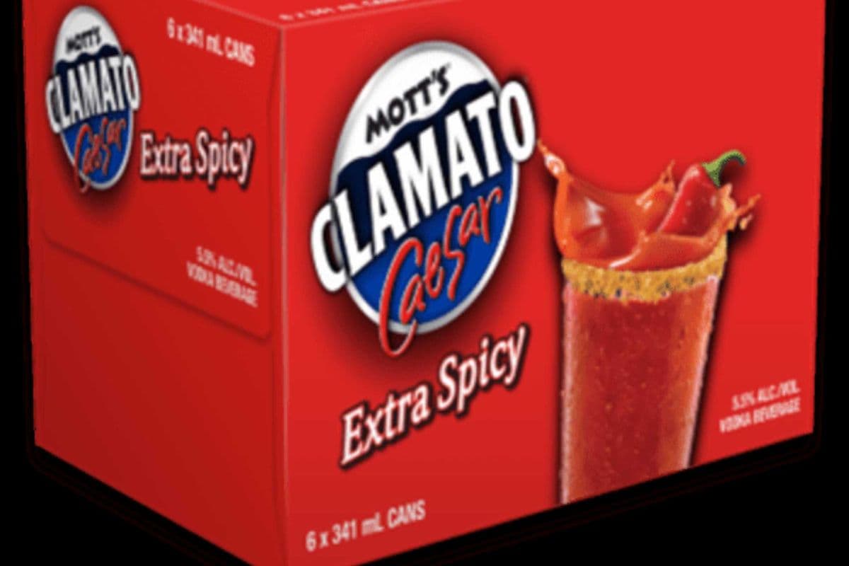 MOTT'S CLAMATO CAESAR EXTRA SPICY (1 x 6x341mL)