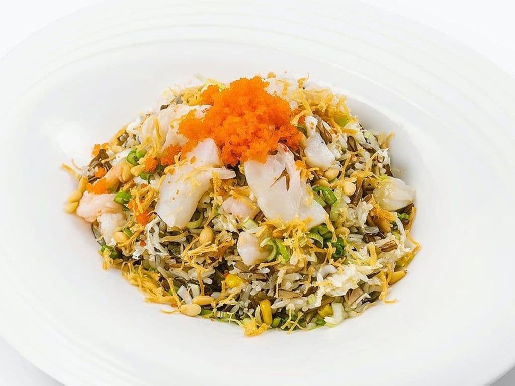 903 Stir Fried Organic Black Rice with Assorted Seafood & Egg White 有機黑野米招牌炒飯