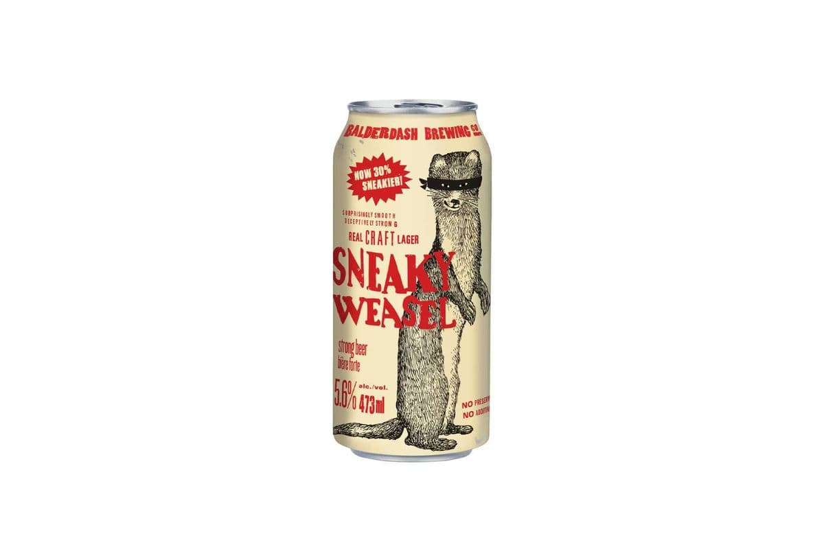 Sneaky Weasel Lager (473ML Can) (1 x 473ML)