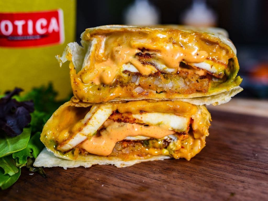 Paneer Frankie Pocket