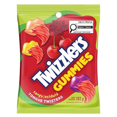 Twizzlers Tongue Twister Tangy Gummies 182g