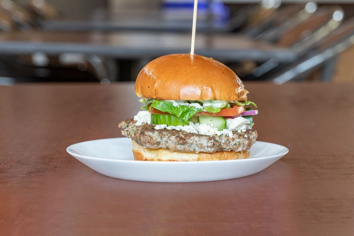 Lamb Burger Platter