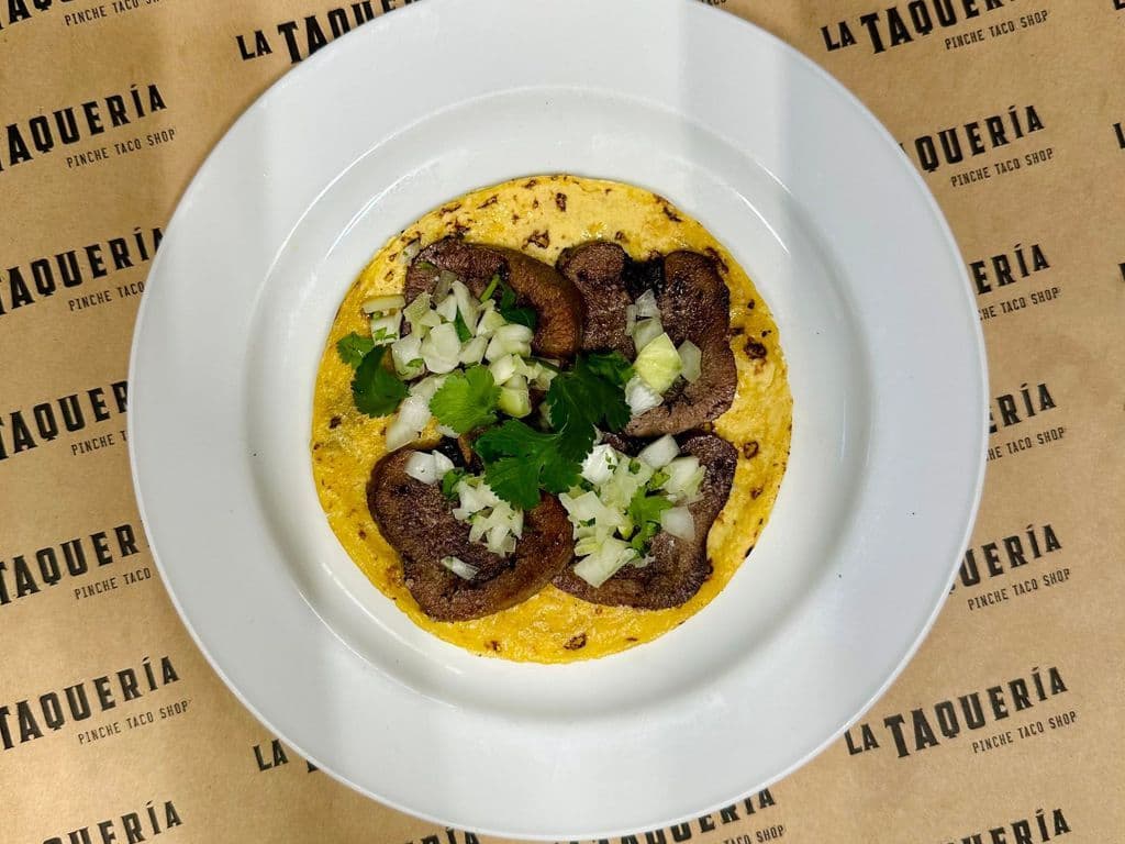 Taco Corn Meat Lengua