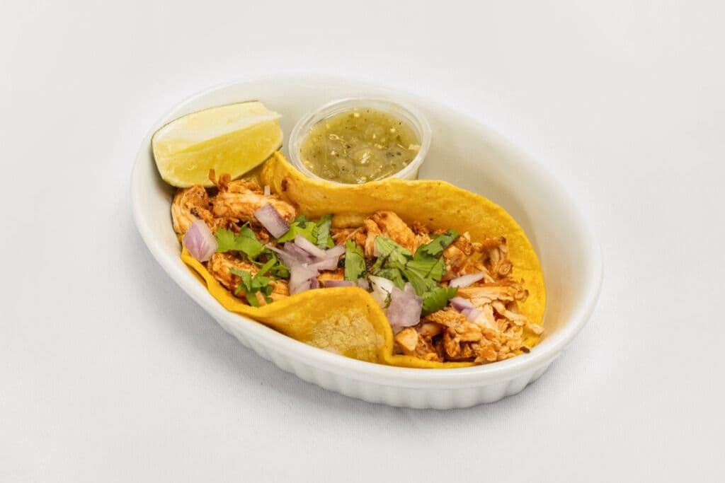 Tinga Tacos (Shredded Chicken Breast Marinated with Adobo Sauce and Onions)