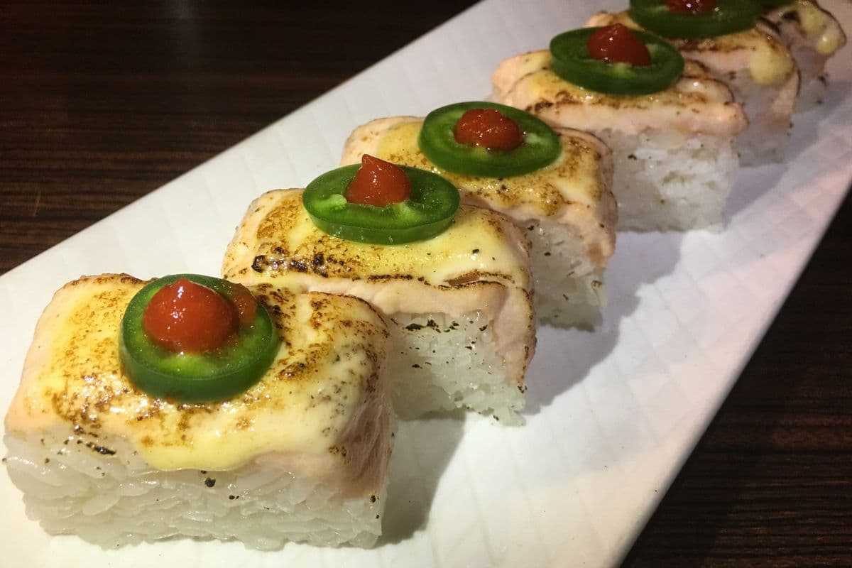 Salmon Oshi Sushi