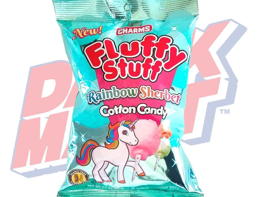 Fluffy Stuff Rainbow Sherbert Cotton Candy - 2.1oz