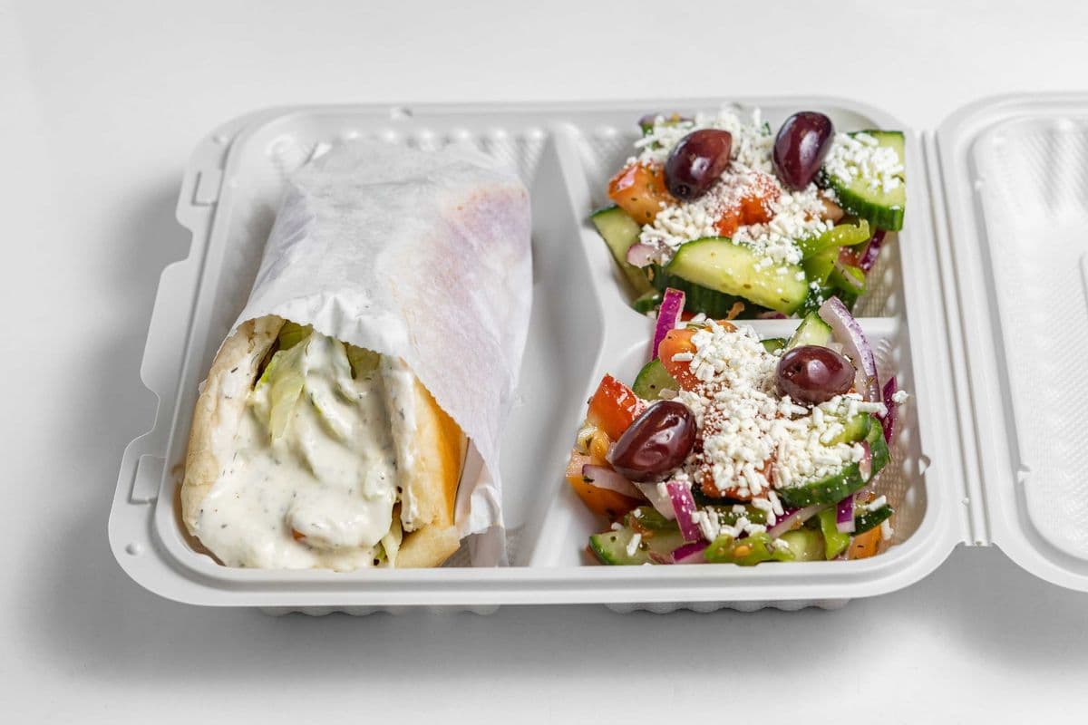 Chicken Wrap with Salad