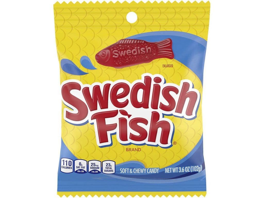 Swedish Fish Original Soft and Chewy Gummy Candy 102g Gummies