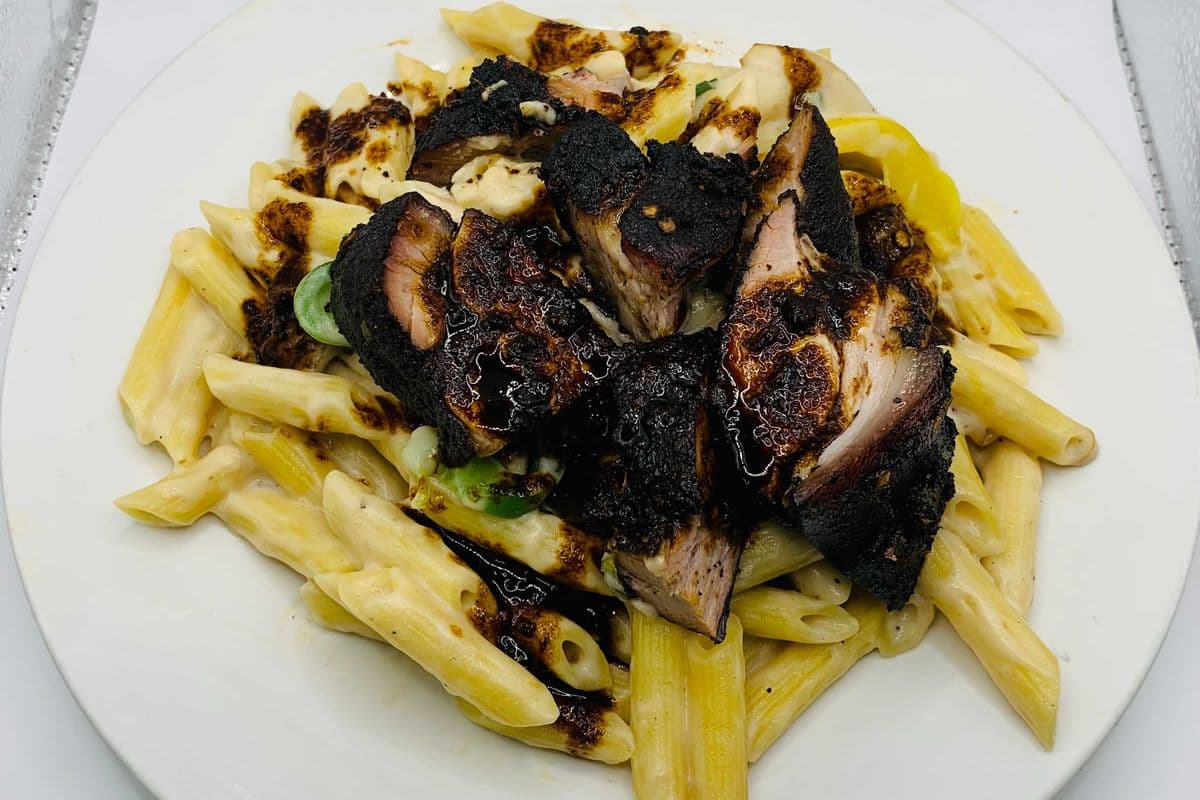 Pasta Penne W/Jerk Pork