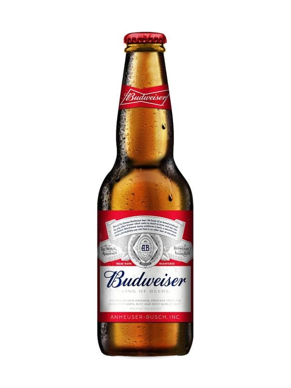 S102. Budweiser, Bottled Beer (12 oz)
