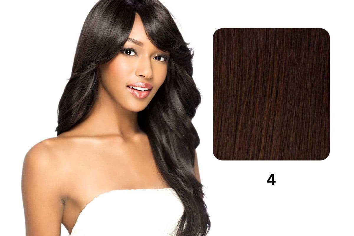 (#4) Amore Mio Layered Straight Wig With Swept Bang & Flip Out Side: AW-TABBY