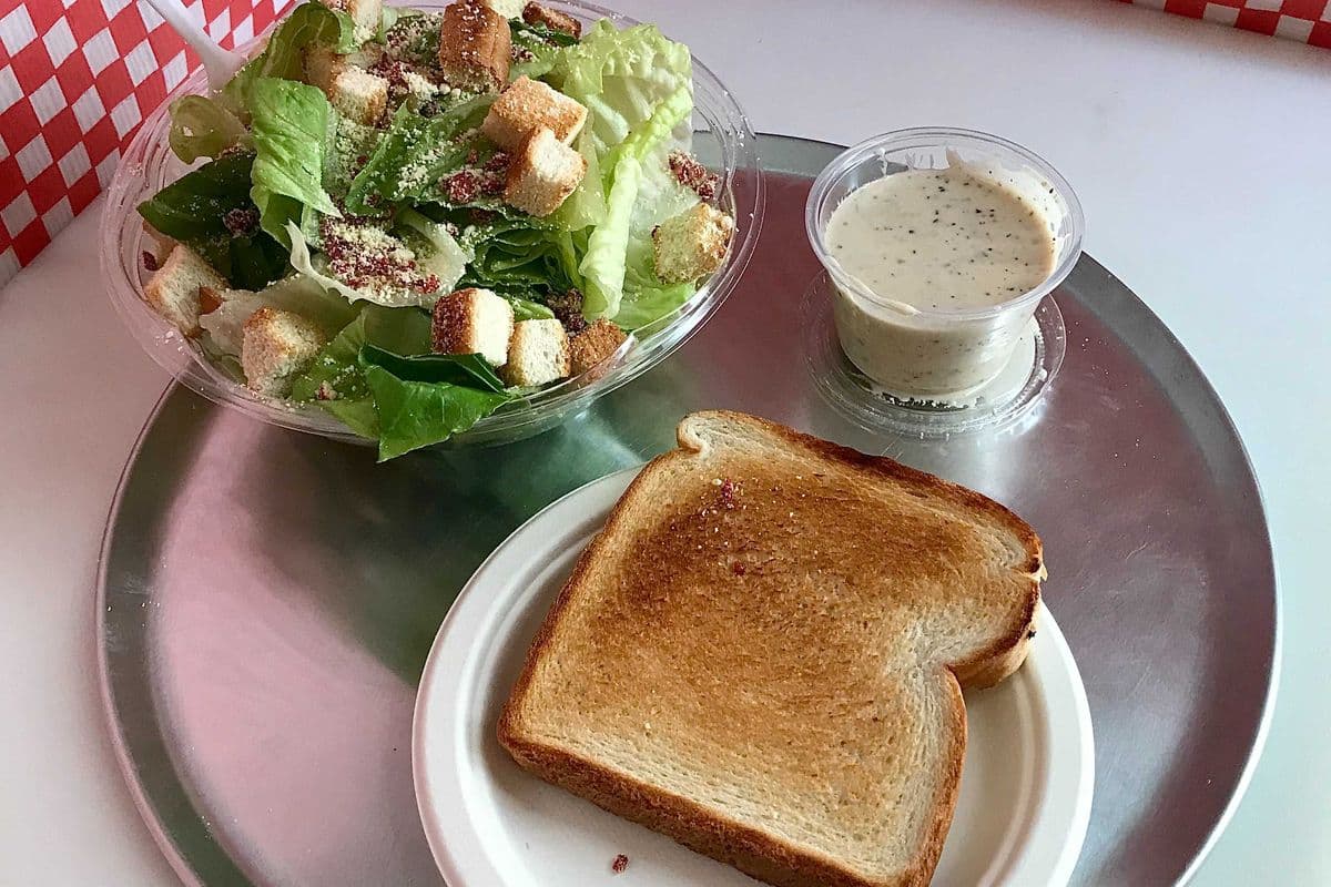 Caesar Salad (with Garlic Toast)
