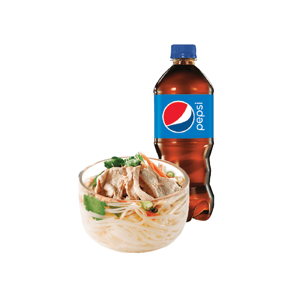 Mini Chicken Soup & Bottled Drink Combo