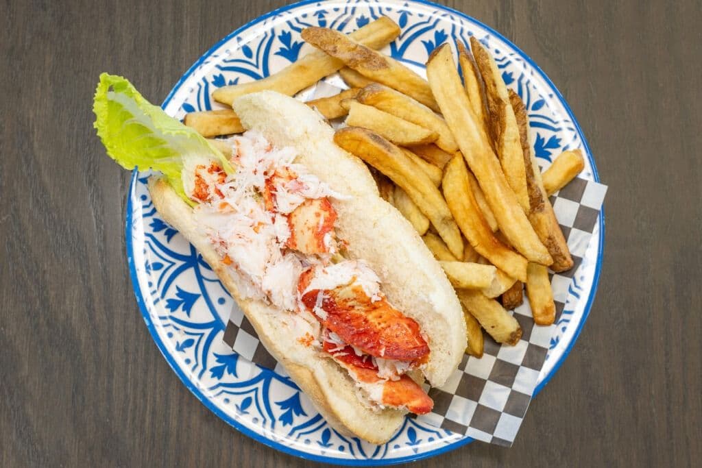 Lobster Roll and Fries