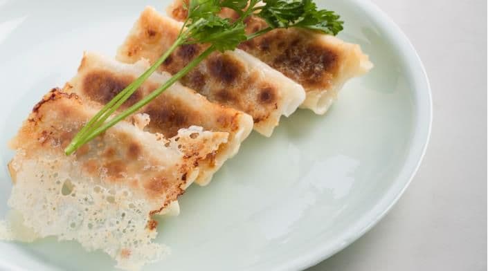 Beef Fried Dumplings(6) 牛肉大葱锅贴