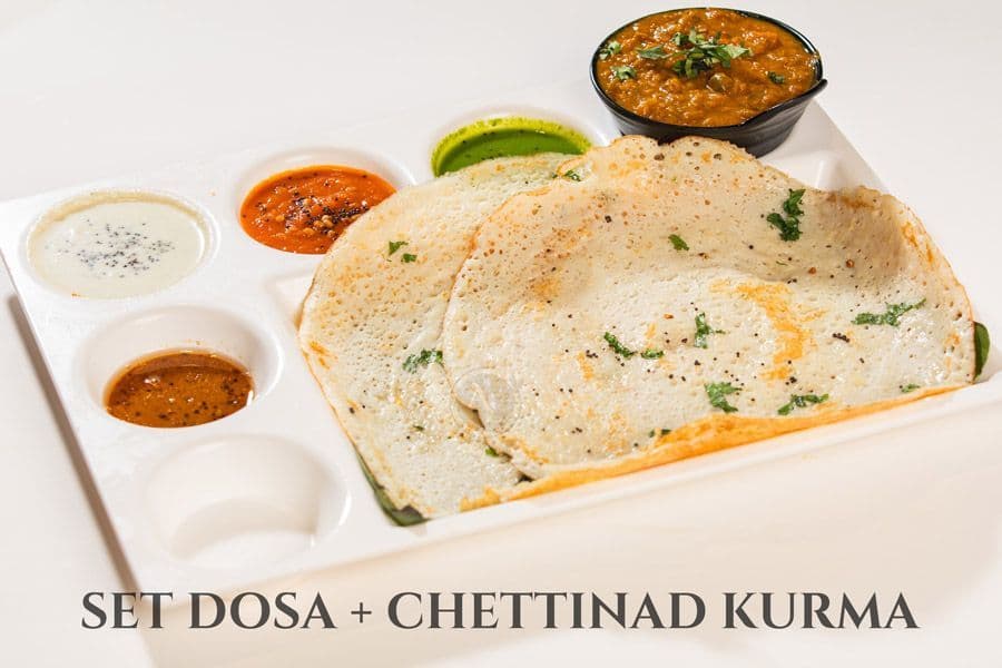 Set Dosa + Chettinad Kurma