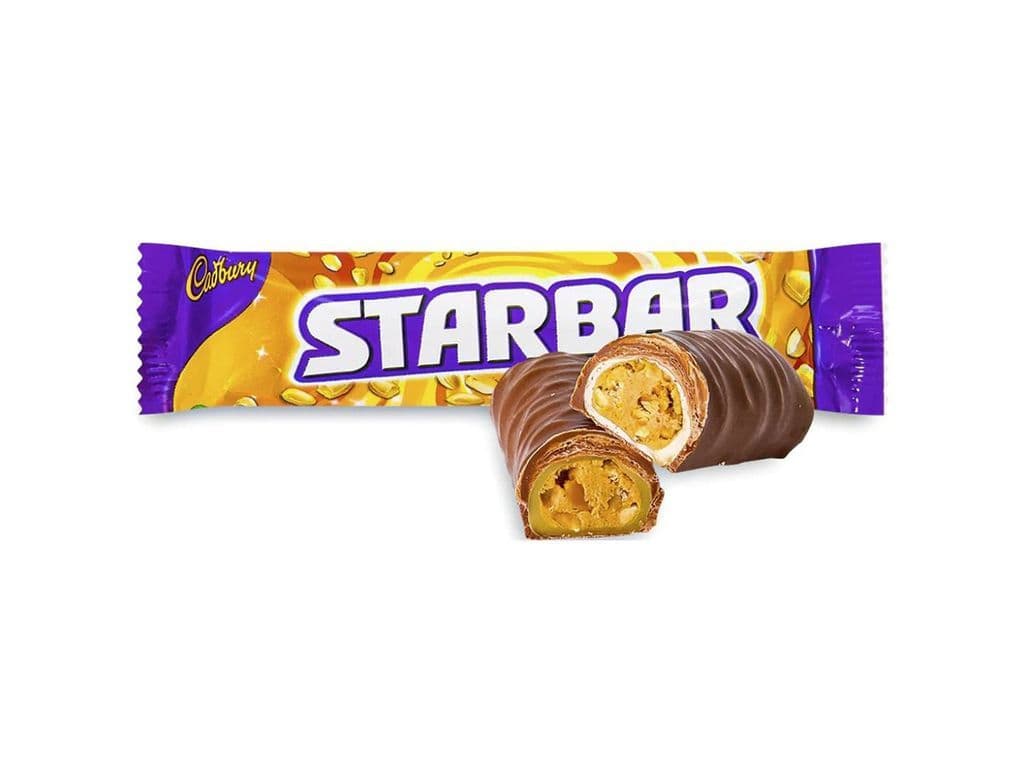 Cadbury Star Bar UK Caramel Roasted Peanuts Milk Chocolate Bar