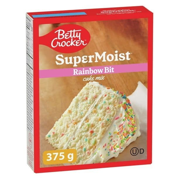 Betty Crocker Cake Mix Super Moist Rainbow Bit 375g