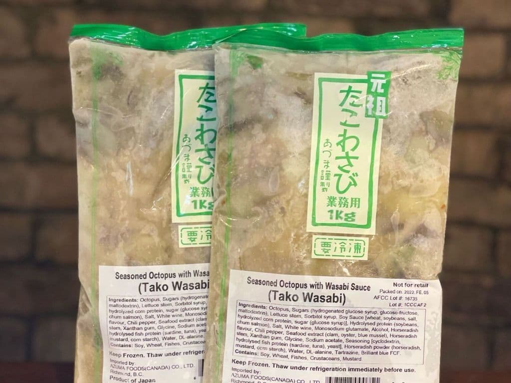 Takowasa Raw Frozen