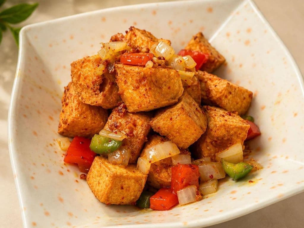 25. Deep Fried Tofu with Spicy Salt