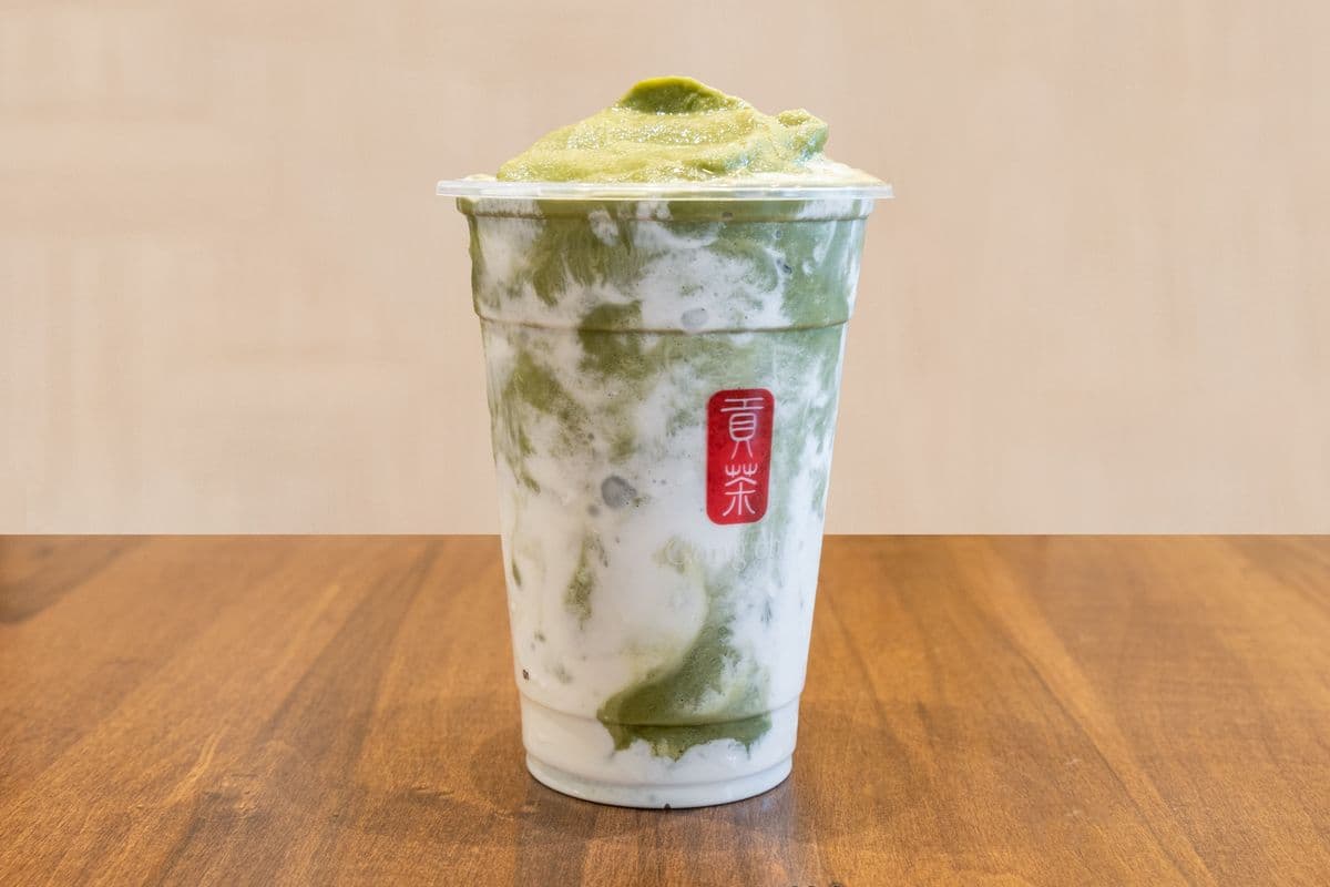Milk Foam Matcha Smoothie
