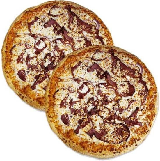 Two 16" Extra Large Smoked Meat Pizzas / Deux pizzas extra-grandes de 16" à la viande fumée