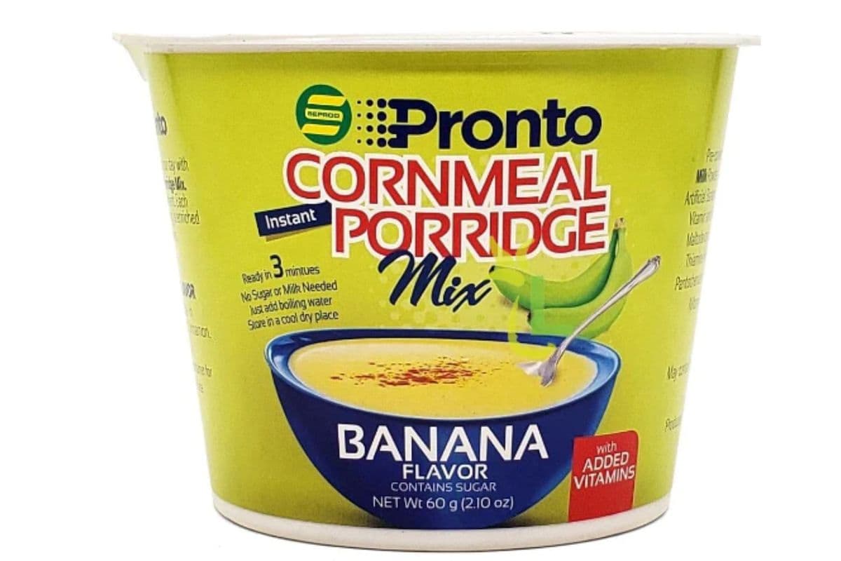 Pronto Cornmeal Porr Banana (60 g)