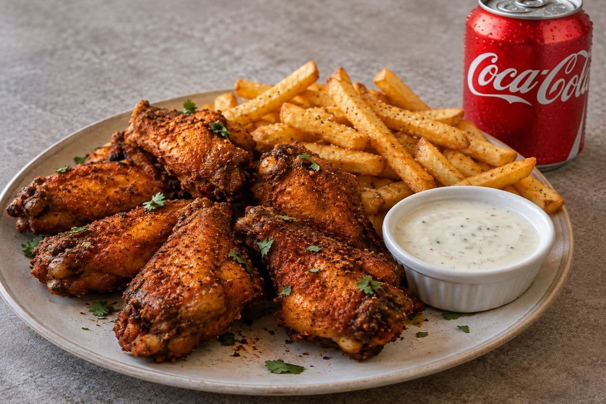 Chipotle Mango Wings Meal (10pcs)