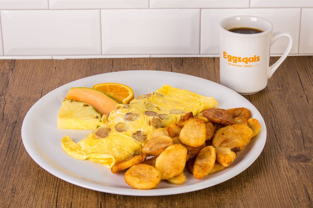 Sausage and Cheddar Omelette