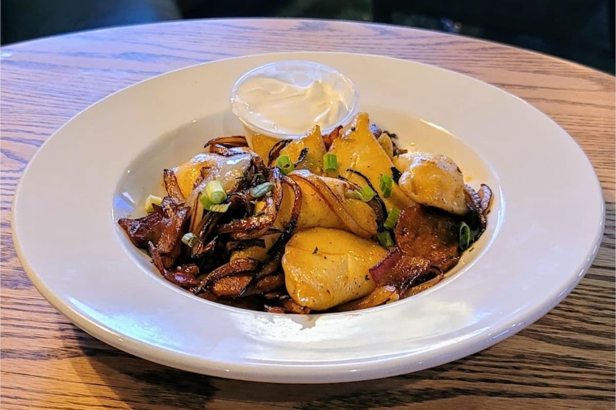 Perogies and Sausage